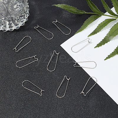 304 Stainless Steel Hoop Earring Settings STAS-UN0018-22P-1
