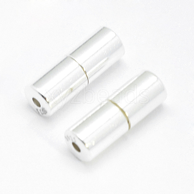 925 Sterling Silver Screw Clasps STER-G019-10S-4mm-1