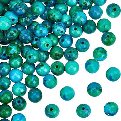 3 Strands Natural Chrysocolla Beads Strands G-OC0002-43-1