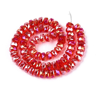 Electroplate Glass Beads Strands EGLA-T021-20I-1