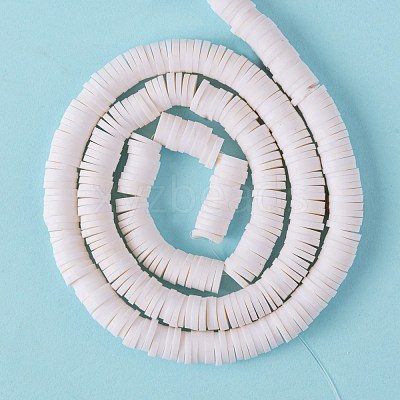 Handmade Polymer Clay Beads Strands CLAY-R089-6mm-Q030-1