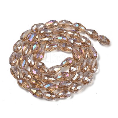 Transparent Electroplate Glass Beads Strands LS-EGLA-N013-T4mm-B23-1