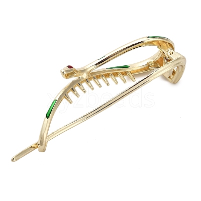 Aolly and Enamel Claw Hair Clips LS-AJEW-M007-01G-1
