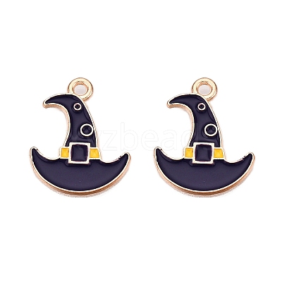 Halloween Theme Alloy Enamel Pendants ENAM-T020-07L-1