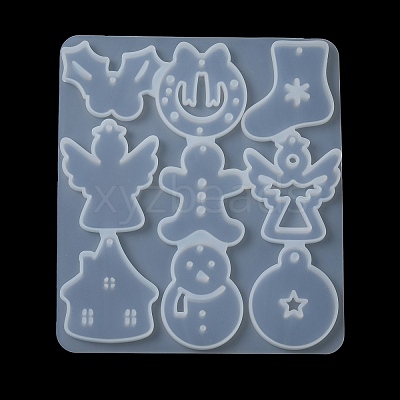DIY Christmas Silicone Pendant Molds DIY-F140-02C-1