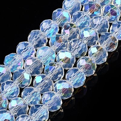 Electroplate Glass Beads Strands EGLA-A044-J6mm-L06-1
