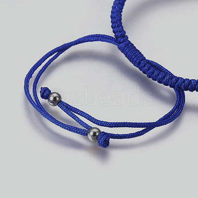 Nylon Cord Braided Bead Bracelets Making BJEW-F360-FP23-1