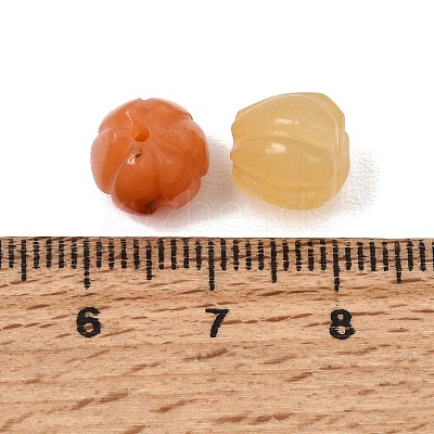 Natural Golden Silk Jade Carved Beads GG-CBA0BEB-01-1