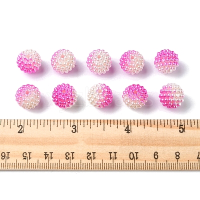 Imitation Pearl Acrylic Beads OACR-FS0001-32F-1