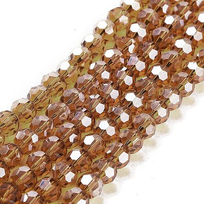 Electroplate Transparent Glass Beads Strands LS-EGLA-A035-T6mm-A04-1