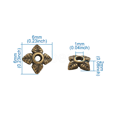 Tibetan Style Bead Caps TIBEB-TA0001-11-NR-1