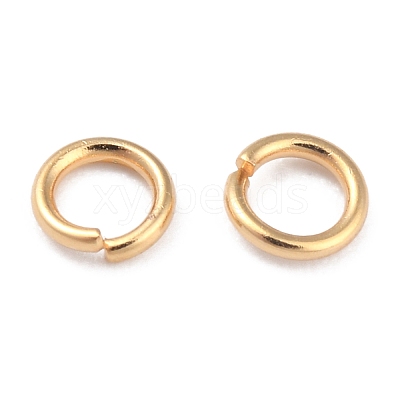Rack Plating Brass Open Jump Rings KK-O139-18E-G-1