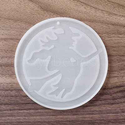 DIY Witch Pendant Silicone Statue Molds DIY-E049-01-1