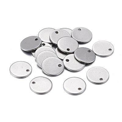Non-Tarnish 201 Stainless Steel Charms STAS-F255-043P-10mm-1