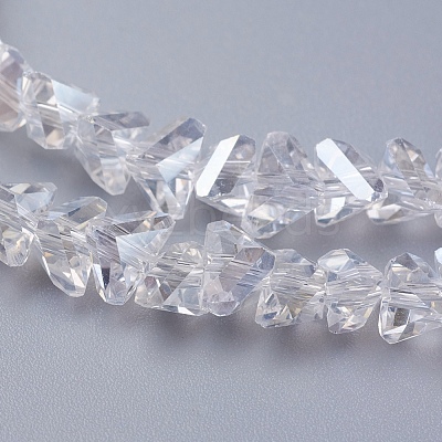 Electroplate Glass Beads Strands EGLA-J145-6mm-AB01-1