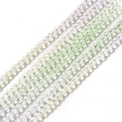 Transparent Gradient Color Glass Beads Strands X1-GLAA-H021-01B-11-1