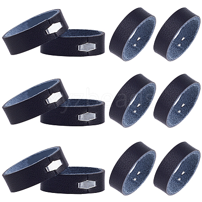 100Pcs Leather with Alloy Waist Belt Keeper Rings FIND-CP0002-45B-1