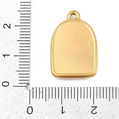 Printed 304 Stainless Steel Pendants SA-CBA7467-01B-G-1