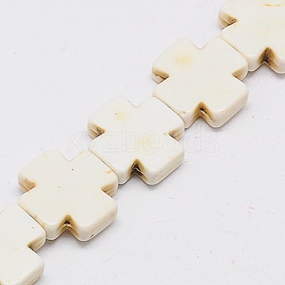 Synthetic Turquoise Beads Strands TURQ-G118-35x35mm-09-1
