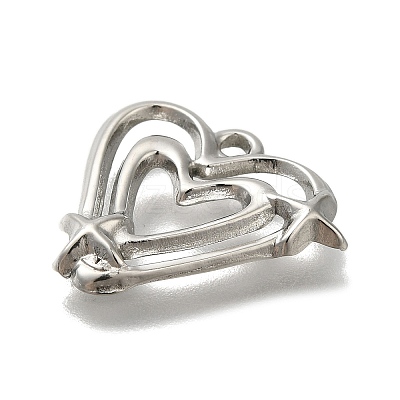 Anti-Tarnish 304 Stainless Steel Pendants STAS-U031-10P-1