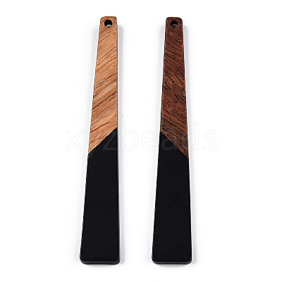 Opaque Resin & Walnut Wood Big Pendants RESI-TAC0017-46-C04-1