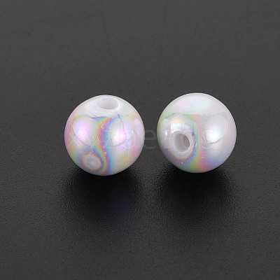 Opaque Acrylic Beads MACR-S370-D10mm-01-1
