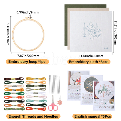 DIY Embroidery Kits For Beginner DIY-WH20011-73E-1
