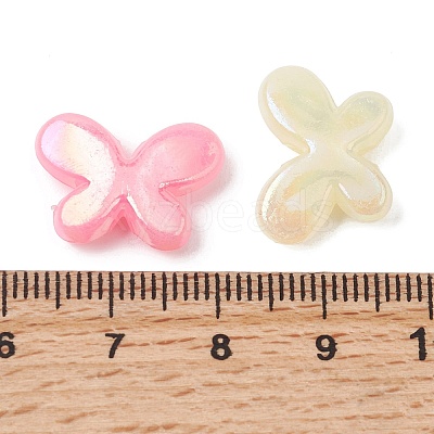 UV Plating Opaque Acrylic Beads OACR-G058-13D-1