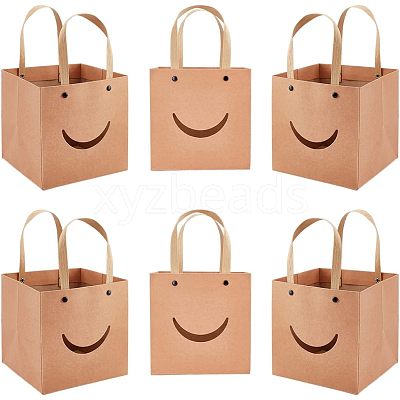 Funny Craft Paper Handbags CARB-WH0018-02A-1