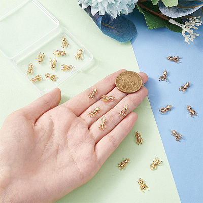 24Pcs Brass Charms KK-BC0010-10-1