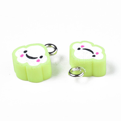 Handmade Polymer Clay Charms CLAY-N006-37B-01I-1