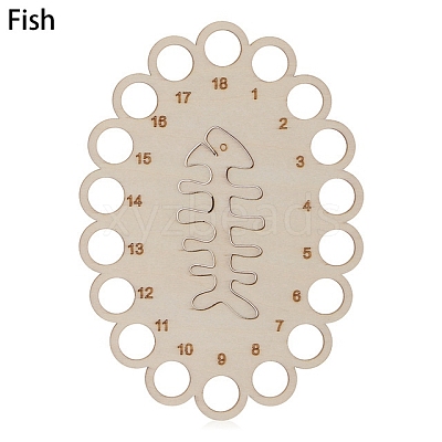 Wooden Embroidery Thread Plate PW-WG93817-02-1
