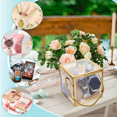 Foldable Hot Stamping Transparent PVC Packaging Boxes LS-CON-WH0123-24A-02-1