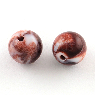 Opaque Acrylic Beads SACR-R853-8mm-211-1
