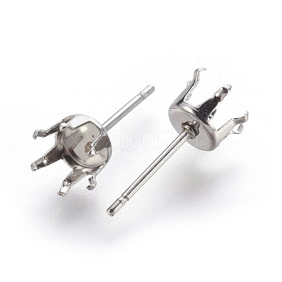 Tarnish Resistant 304 Stainless Steel Stud Earring Findings STAS-P221-20A-P-1