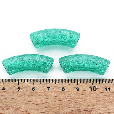 Transparent Crackle Acrylic Beads CACR-S009-001A-NM-1
