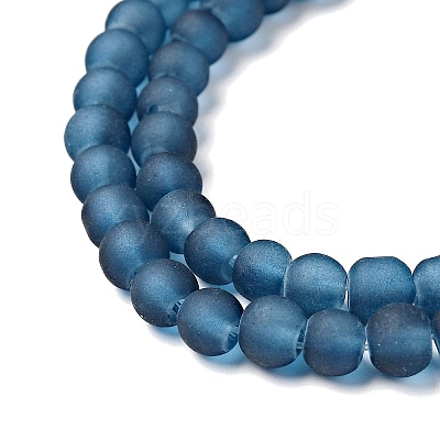 Baking Paint Transparent Glass Bead Strands X-GLAA-S031-4mm-31-1