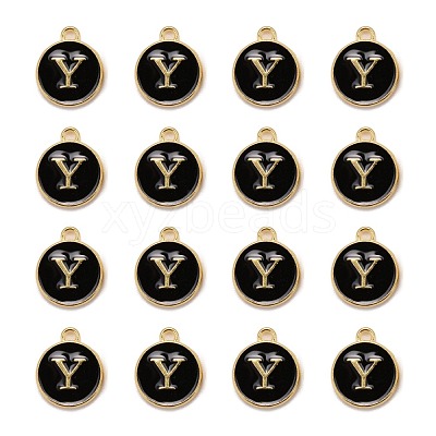 Golden Plated Alloy Charms X-ENAM-S118-02Y-1