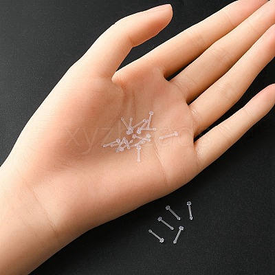 Acrylic Nose Bone Ring AJEW-YW0001-06F-1