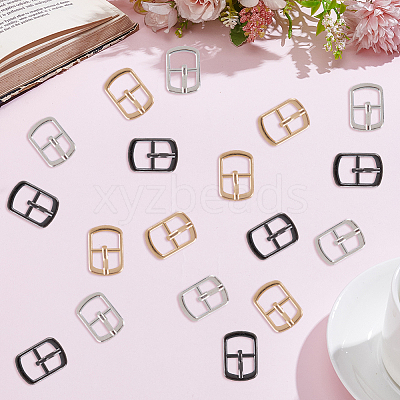 21Pcs 3 Colors Zinc Alloy Roller Buckles AJEW-CL0002-02-1