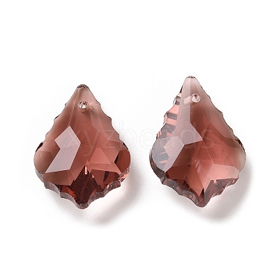 Faceted Glass Pendants GLAA-F068-C06-1