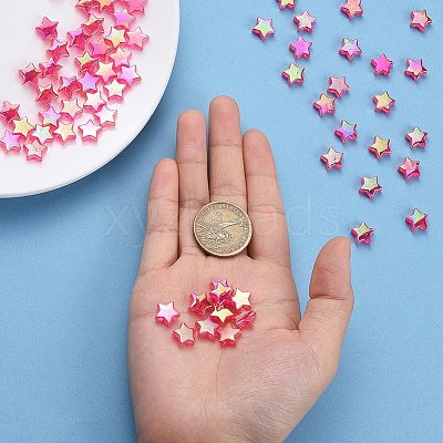 Eco-Friendly Transparent Acrylic Beads TACR-YW0001-01E-1