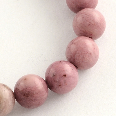Natural Rhodonite Beads Strands G-R257-4mm-1