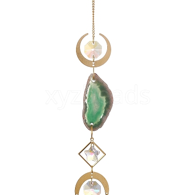 Brass & Crystal Suncatchers LS-HJEW-G018-04B-G-1
