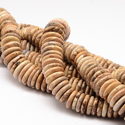 Natural Picture Jasper Graduated Beads Strands G-K115-80-1