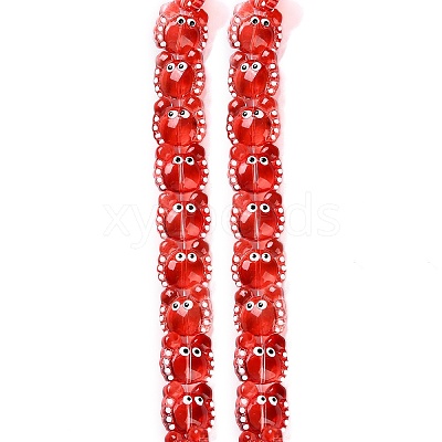 Transparent Glass Beads Strands LAMP-L078-010B-1