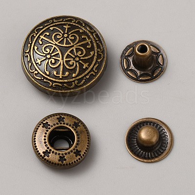 Alloy Snap Button FIND-WH0421-74O-1