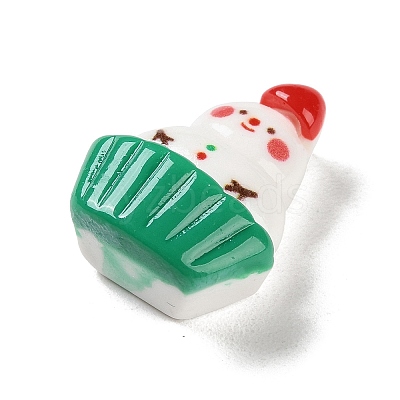 Christmas Theme Opaque Resin Decoden Cabochons RESI-F053-D04-1