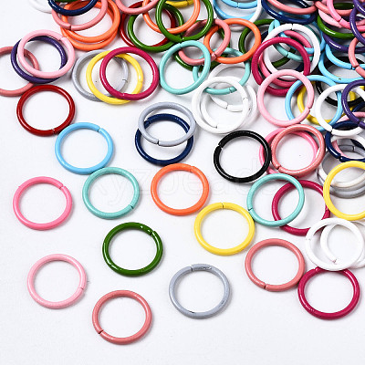 Spray Painted Iron Linking Rings IFIN-T017-03-1