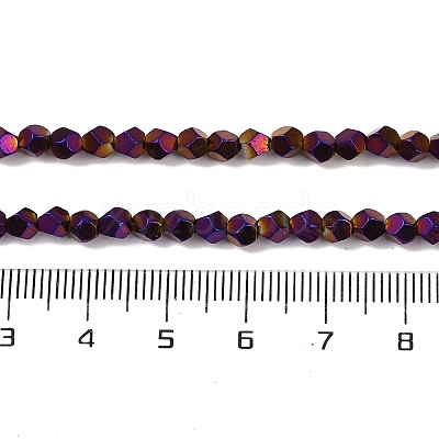 Electroplated Synthetic Non-magnetic Hematite Beads Strands G-A234-G03-01D-1